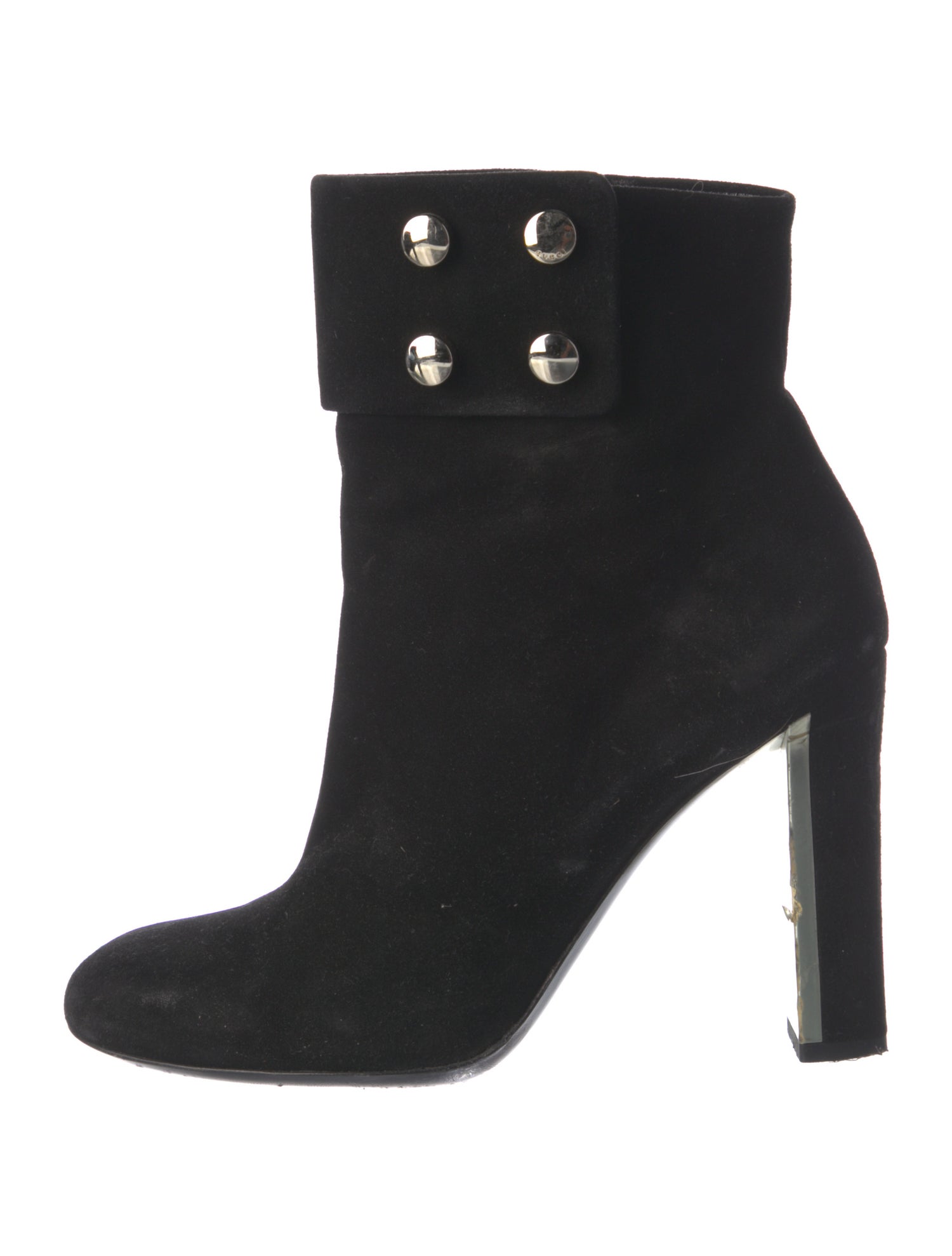 Gucci Suede Studded Accents Boots