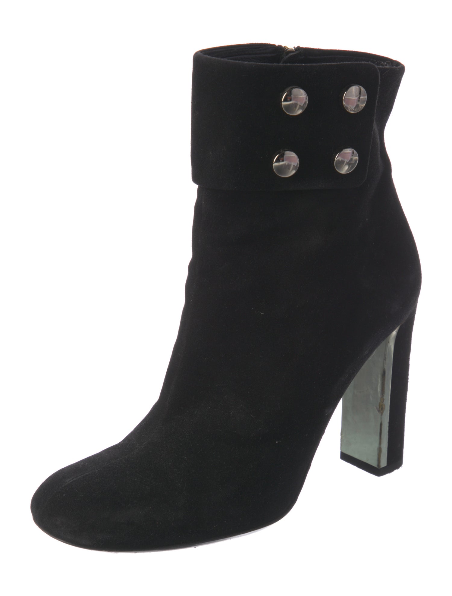 Gucci Suede Studded Accents Boots