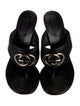 Gucci Interlocking G Logo Leather Slides
