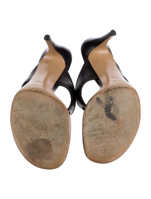 Gucci Interlocking G Logo Leather Slides