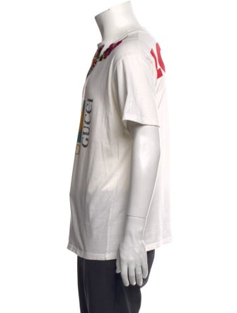 Gucci Graphic Print Crew Neck T-Shirt