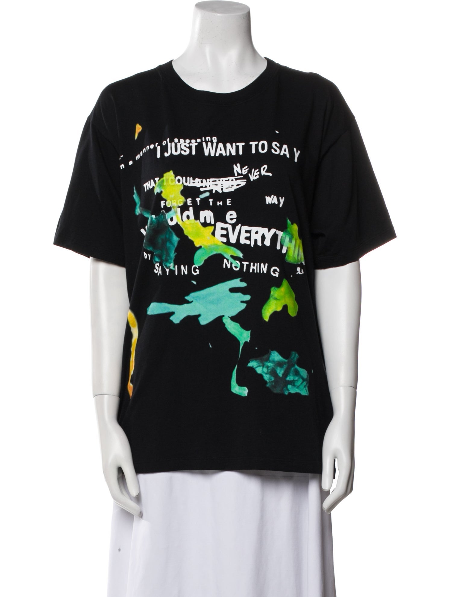 Gucci Graphic Print Crew Neck T-Shirt