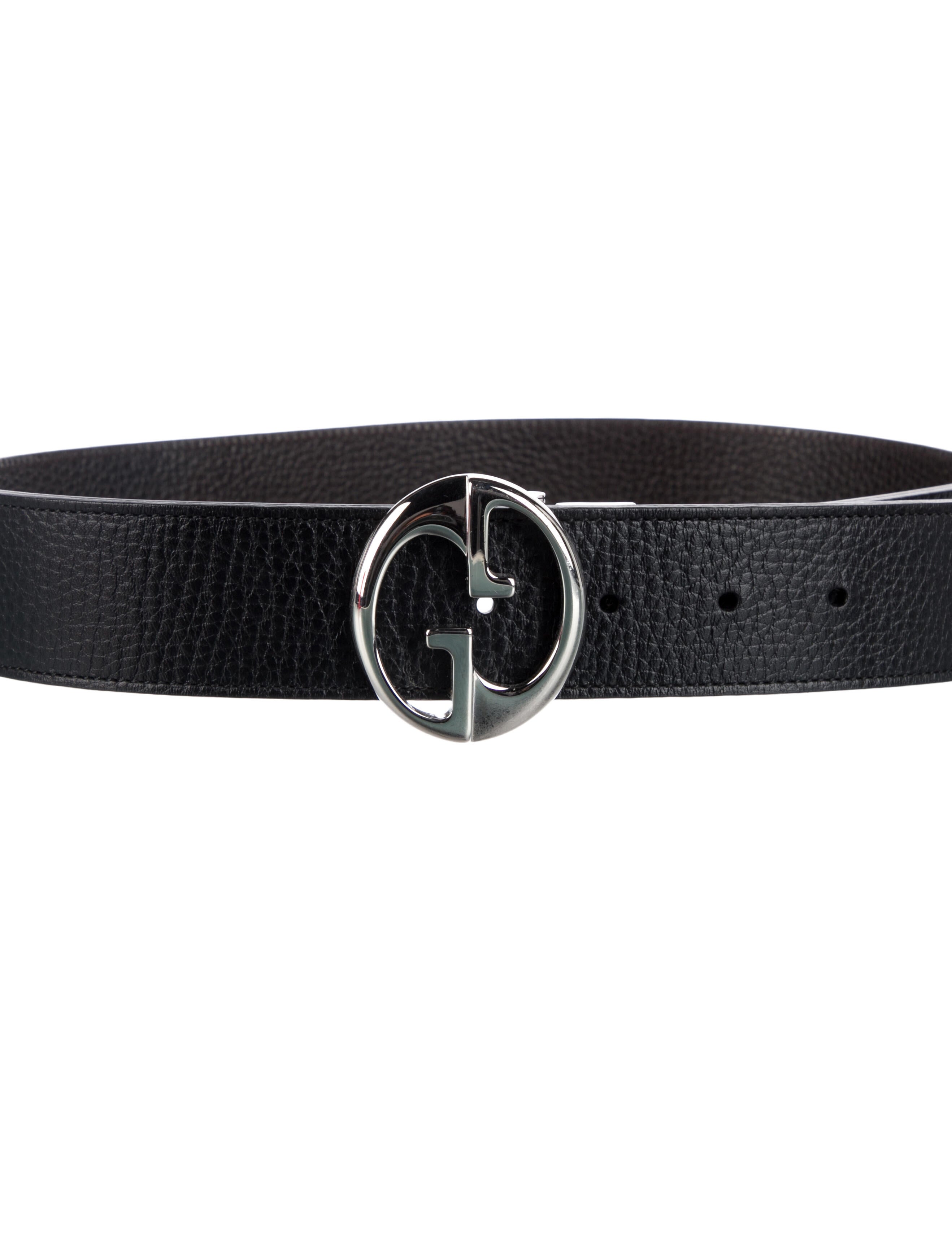 Gucci Interlocking G Logo Leather Waist Belt