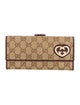 Gucci Lovely Heart GG Canvas Continental Wallet