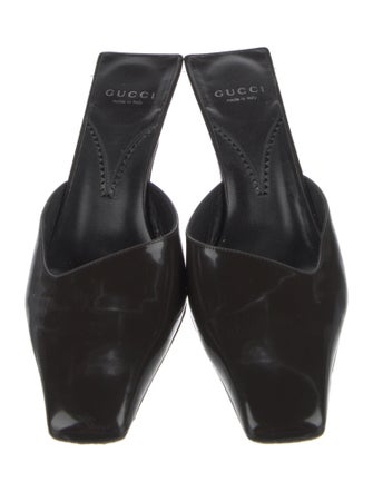 Gucci Interlocking G Logo Leather Mules