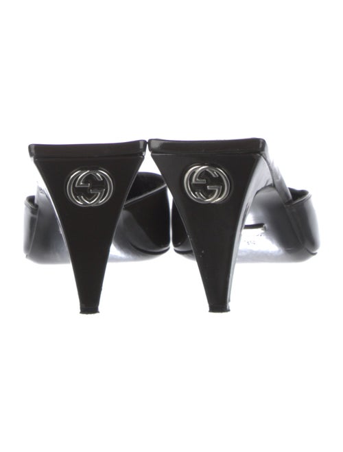 Gucci Interlocking G Logo Leather Mules