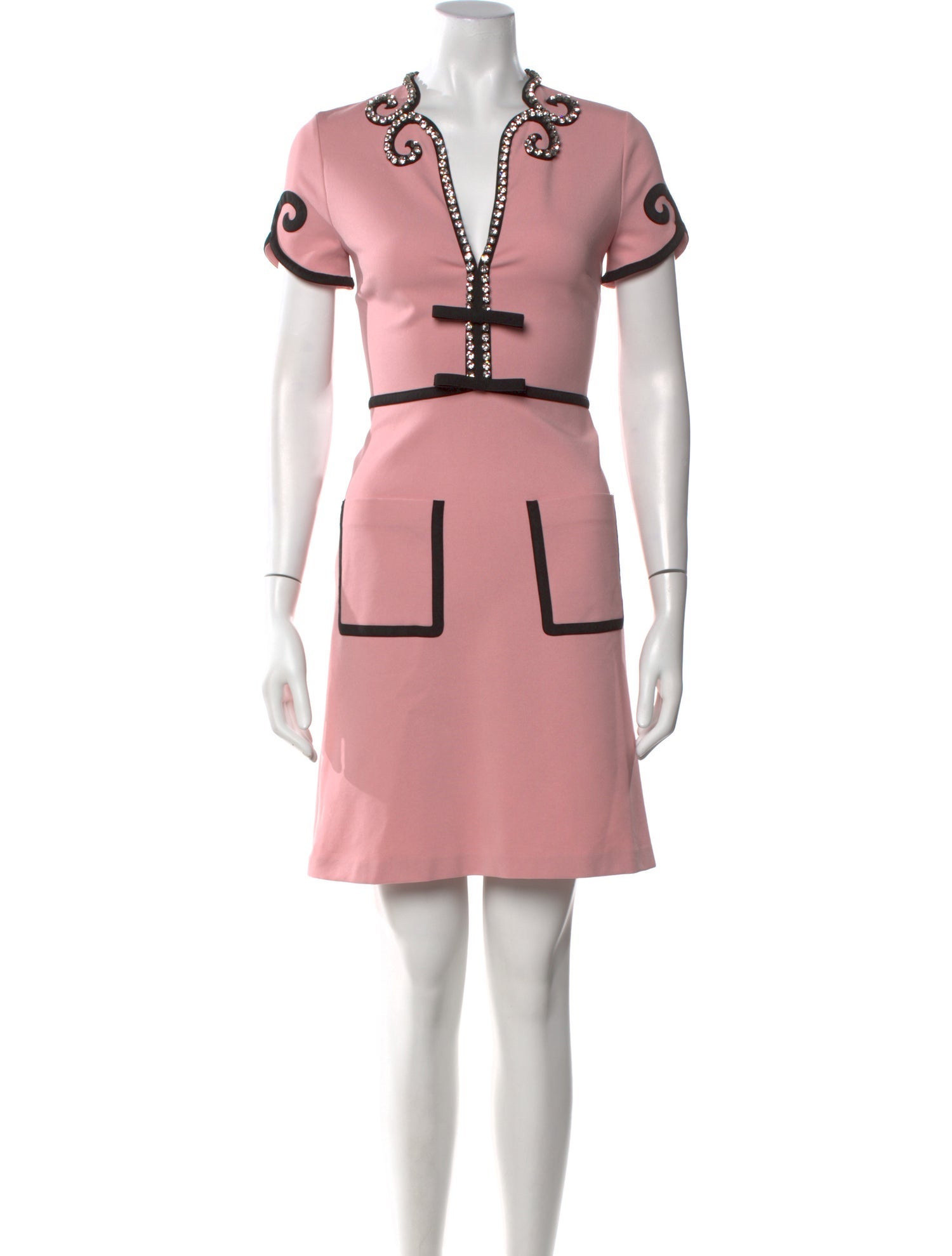 Gucci V-Neck Mini Dress