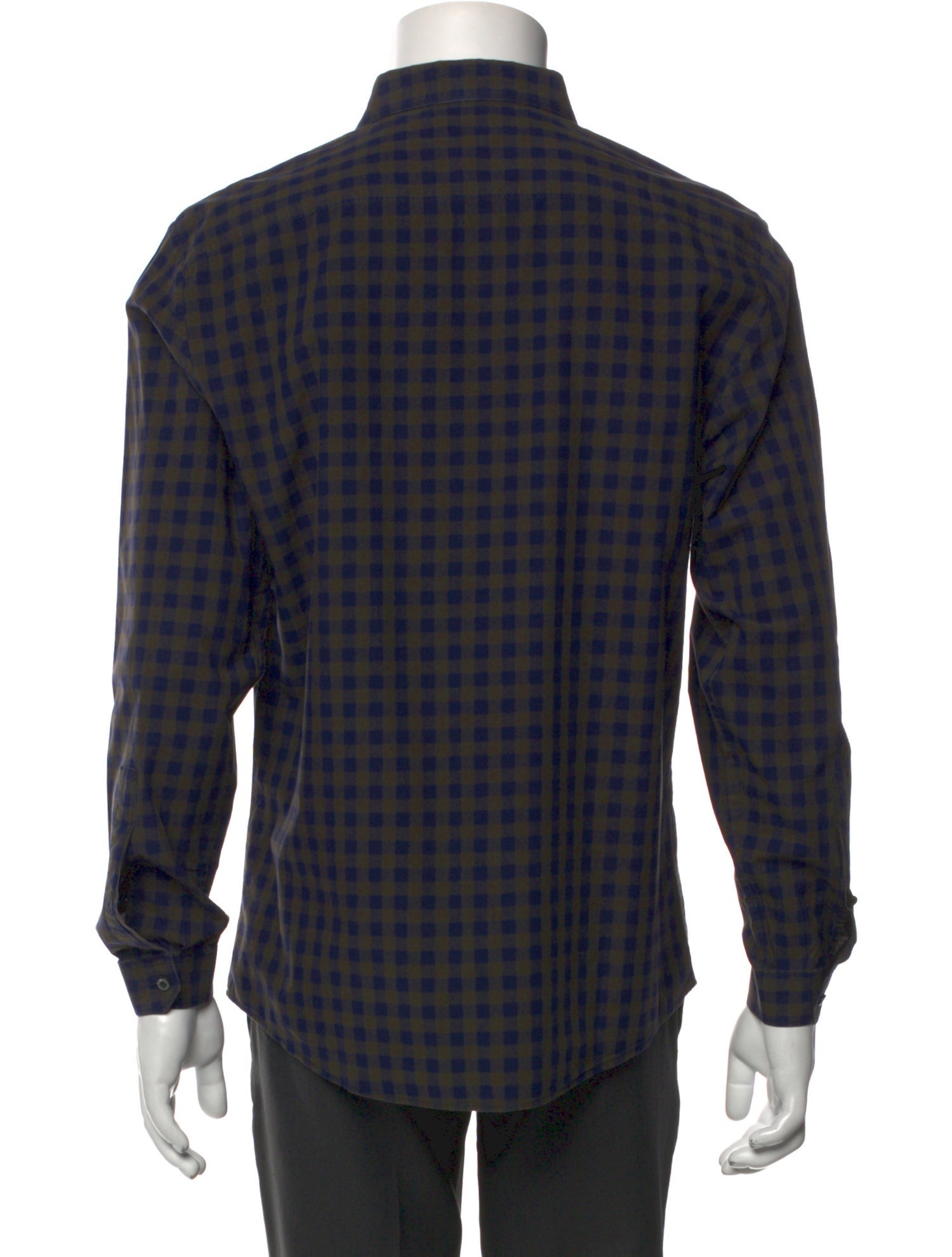 Gucci 2015 Plaid Print Dress Shirt