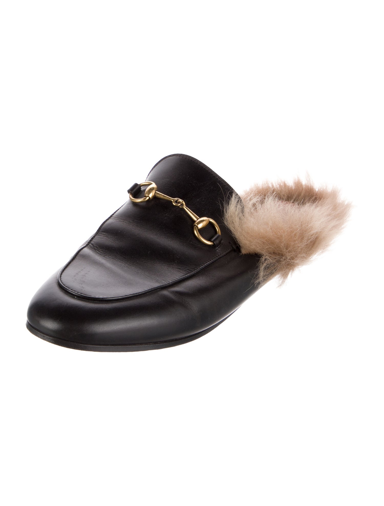 Gucci Princetown Leather Mules