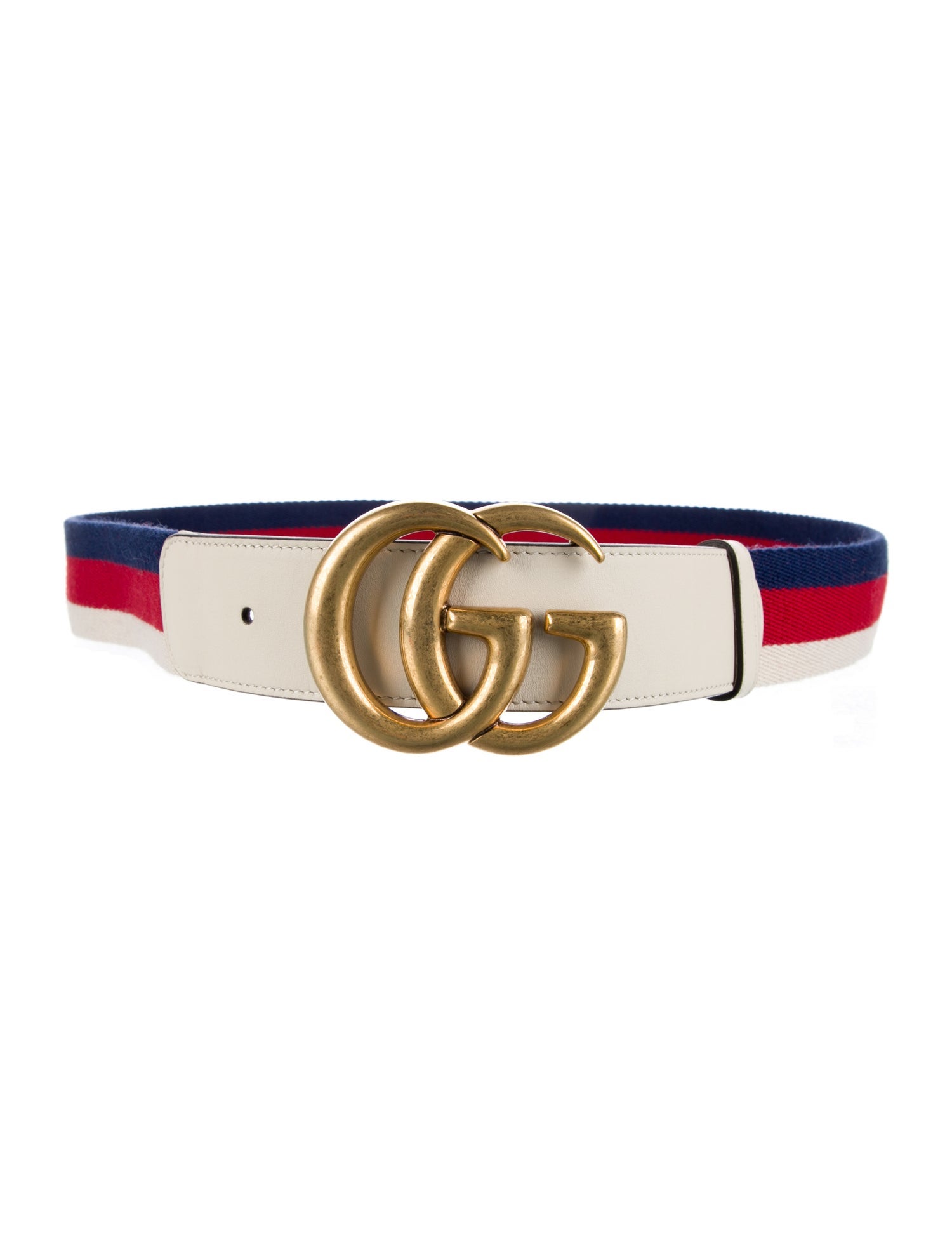Gucci Double G Logo Nylon Belt