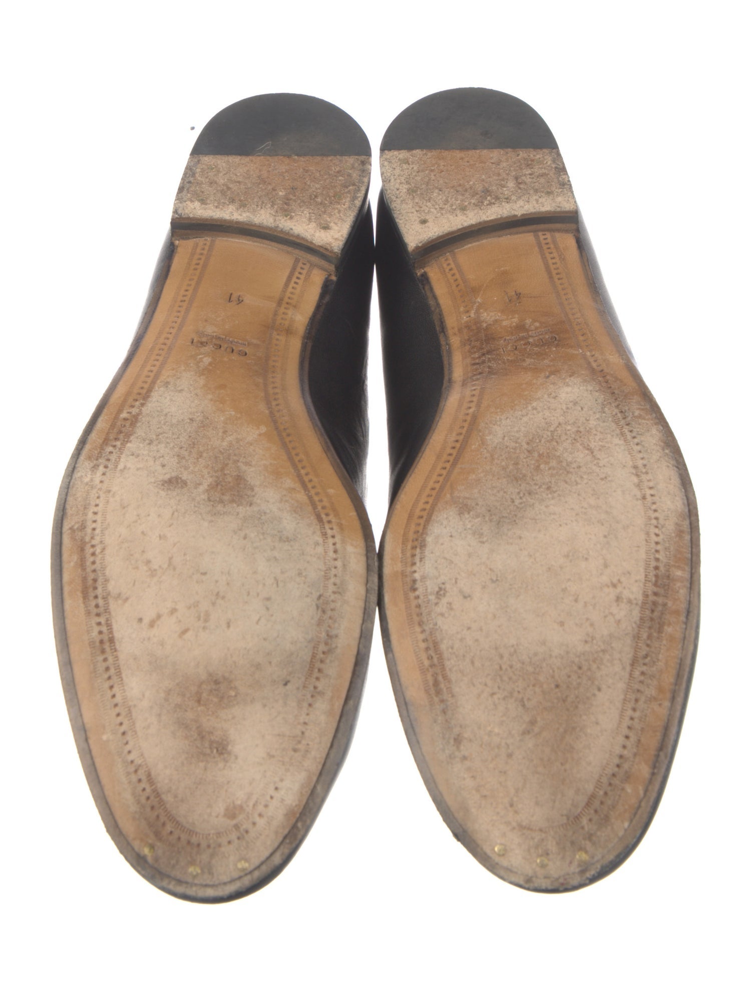 Gucci Horsebit Accent Leather Loafers