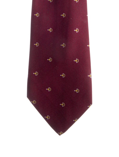 Gucci Men's Gucci silk burgundy tie.
