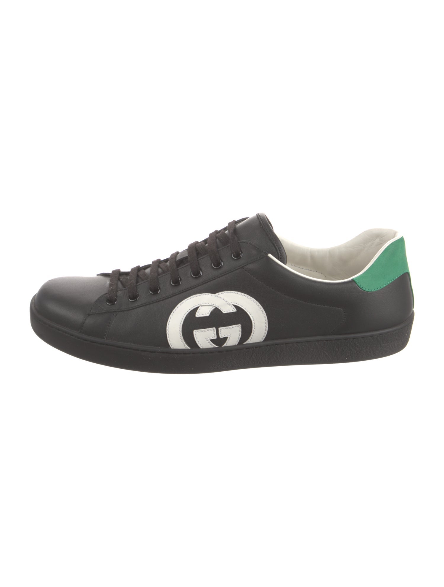 Gucci Interlocking G Logo Leather Sneakers