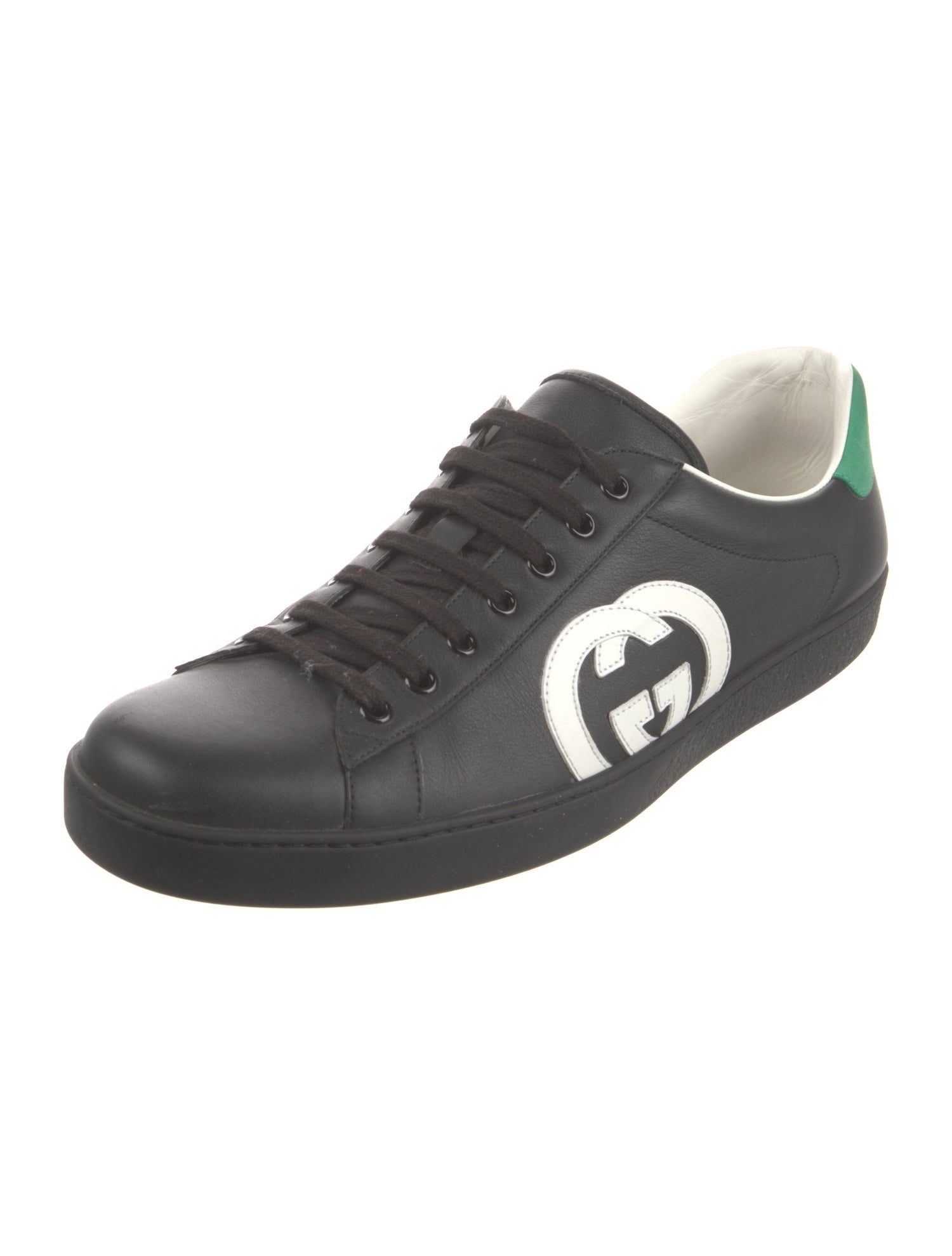 Gucci Interlocking G Logo Leather Sneakers