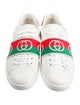 Gucci Web Accent Leather Sneakers