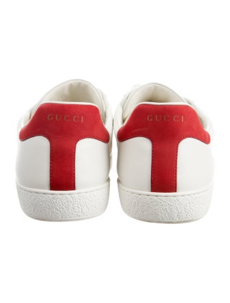 Gucci Web Accent Leather Sneakers