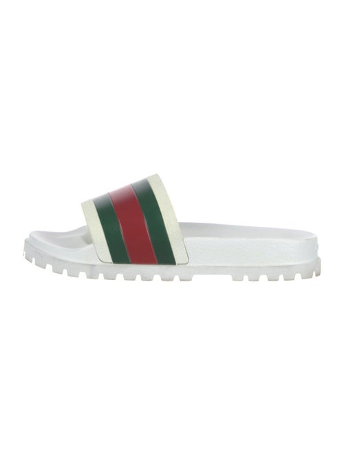 Gucci Web Accent Rubber Slides