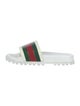 Gucci Web Accent Rubber Slides
