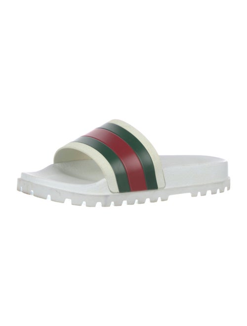Gucci Web Accent Rubber Slides