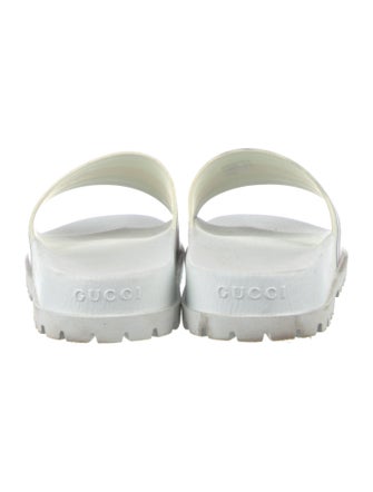 Gucci Web Accent Rubber Slides