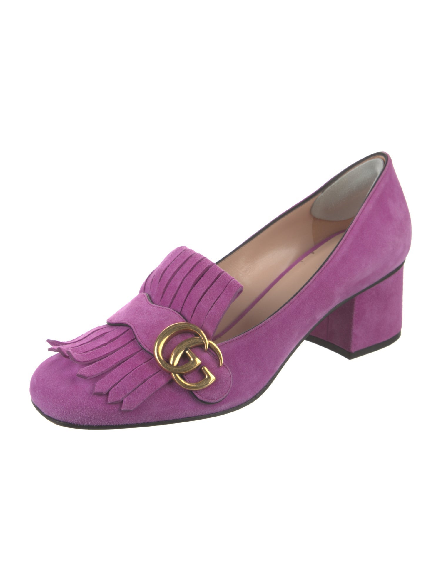 Gucci Marmont Double G Logo Pumps