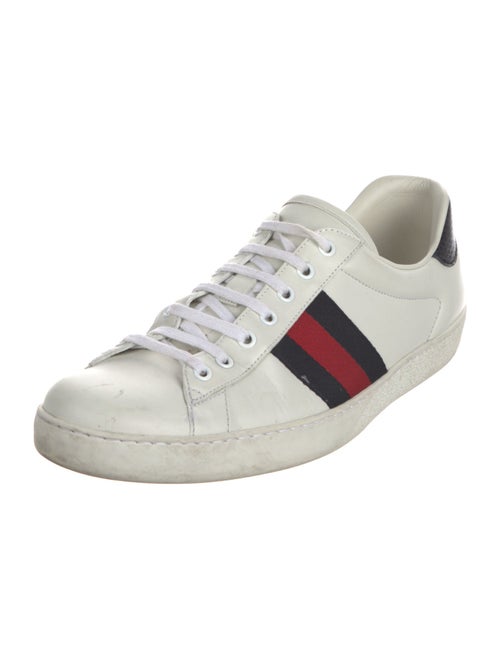 Gucci Sylvie Web Accent Leather Sneakers