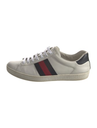 Gucci Sylvie Web Accent Leather Sneakers