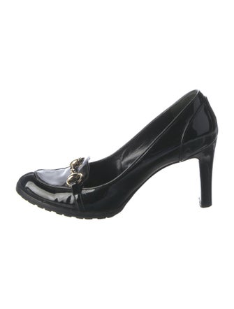 Gucci 1955 Horsebit Accent Patent Leather Pumps