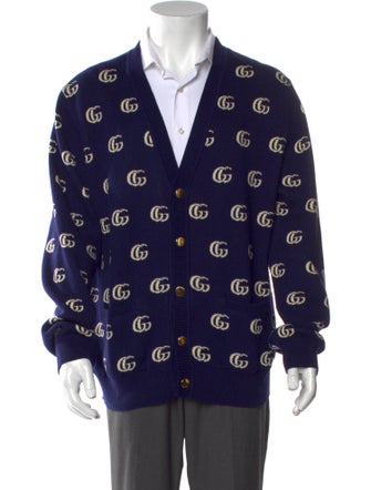Gucci 2021 Double G Logo Cardigan
