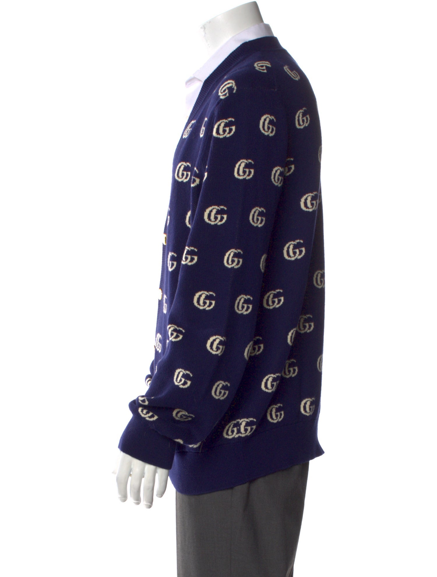 Gucci 2021 Double G Logo Cardigan