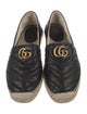 Gucci Double G Logo Leather Espadrilles