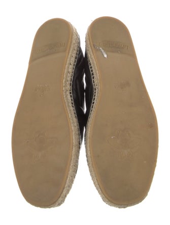 Gucci Double G Logo Leather Espadrilles