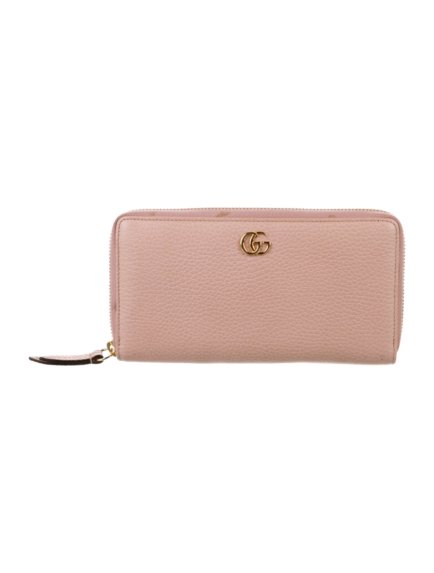 Gucci Double G Logo Leather Continental Wallet