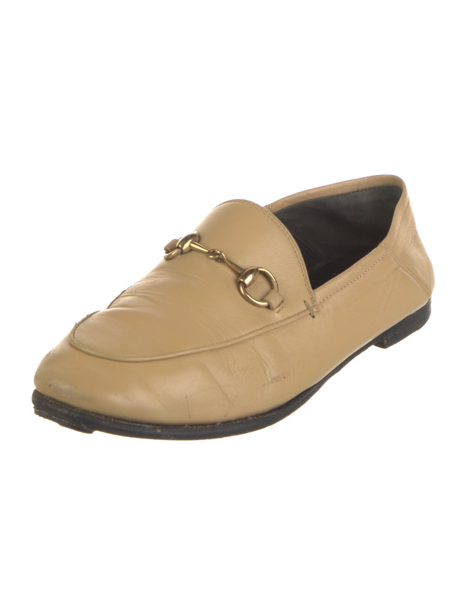 Gucci Horsebit Accent Leather Loafers