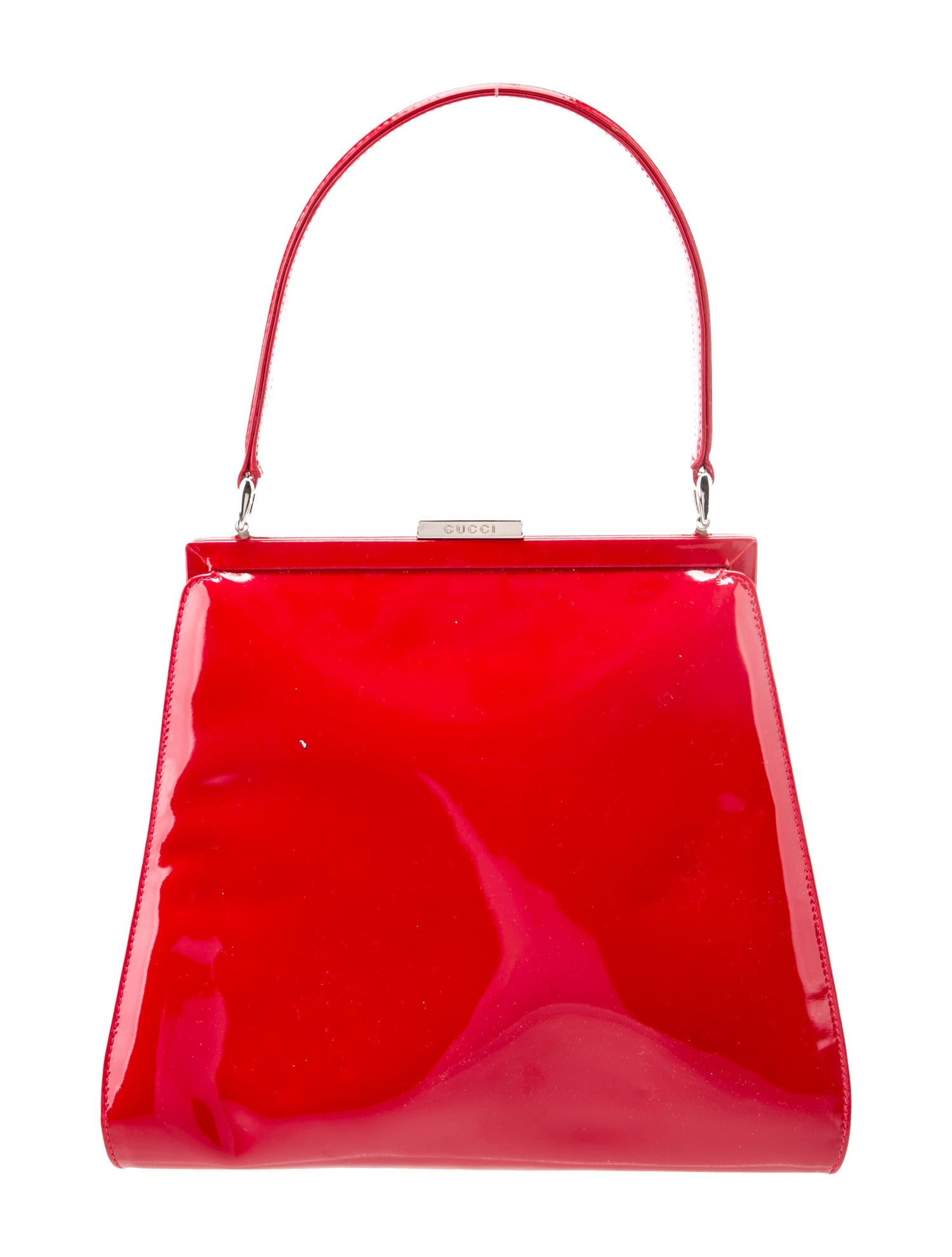 Gucci Patent Leather Top Handle Bag