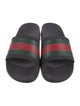 Gucci Web Accent Rubber Slides