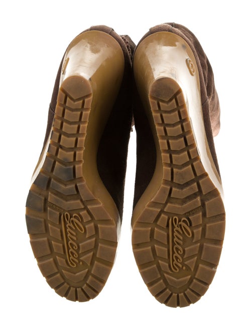 Gucci Interlocking G Logo Suede Boots