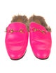 Gucci Horsebit Accent Leather Slippers