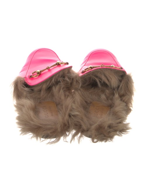 Gucci Horsebit Accent Leather Slippers