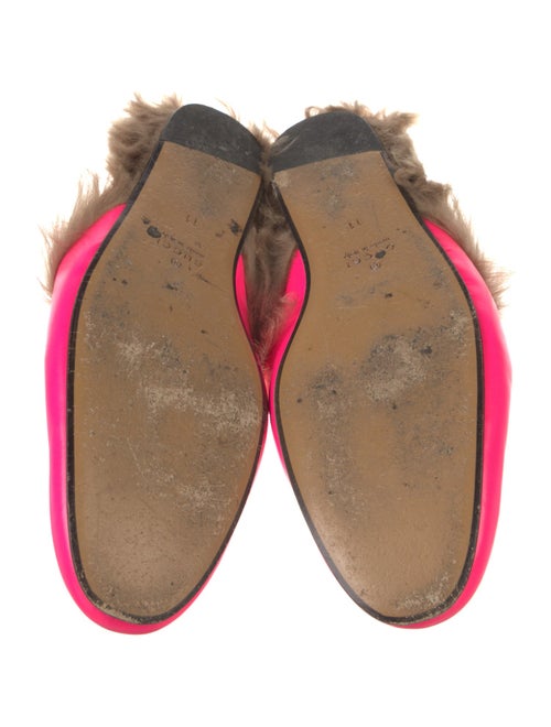 Gucci Horsebit Accent Leather Slippers