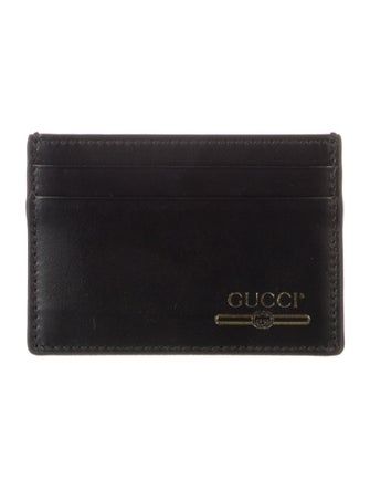 Gucci Interlocking G Logo Leather Card Holder