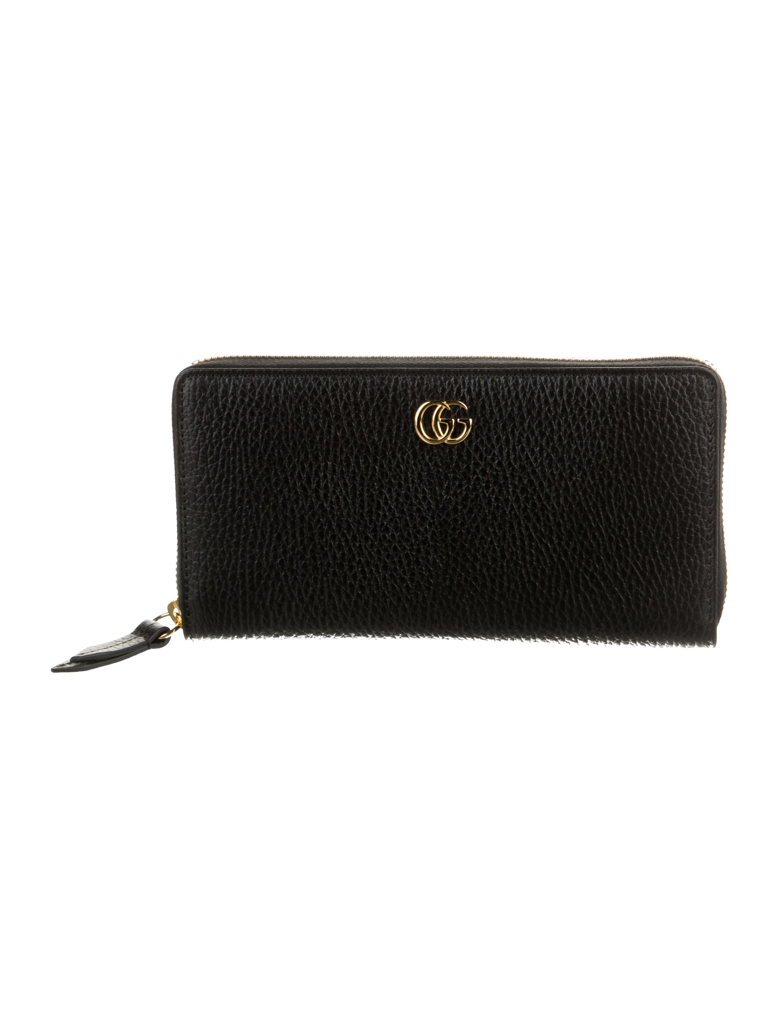 Gucci Double G Logo Leather Continental Wallet