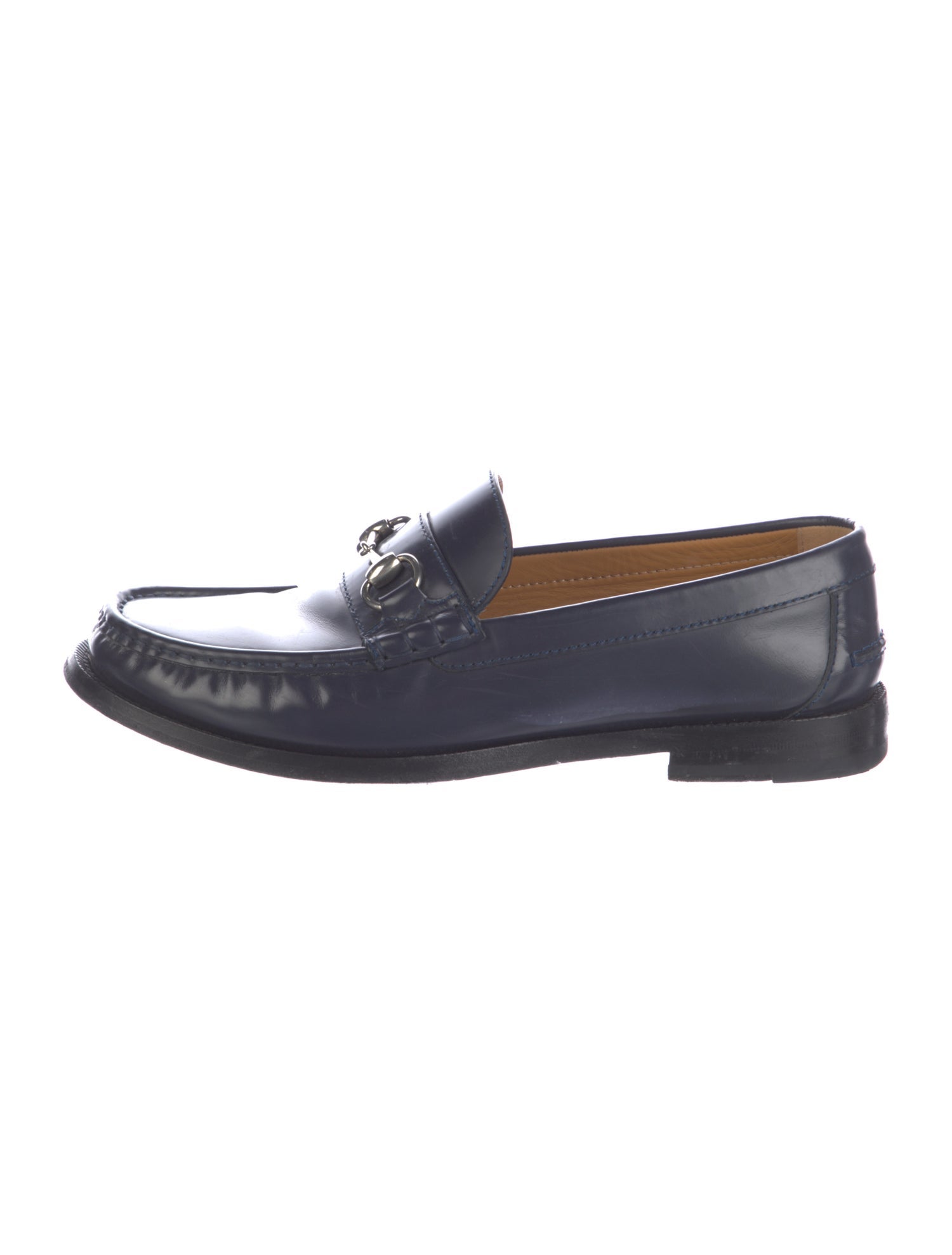 Gucci 1955 Horsebit Accent Leather Dress Loafers