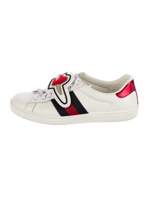 Gucci Sylvie Web Accent Leather Sneakers