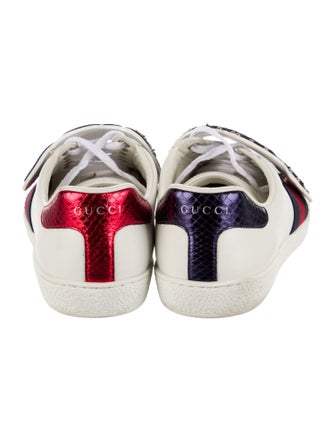 Gucci Sylvie Web Accent Leather Sneakers