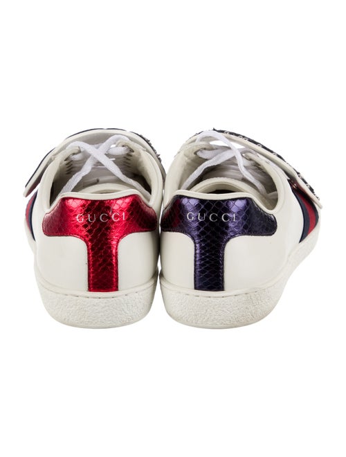 Gucci Sylvie Web Accent Leather Sneakers