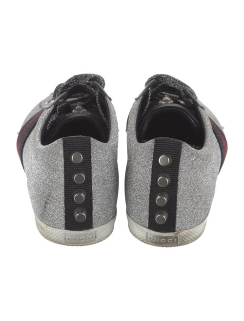 Gucci Sylvie Web Accent Glitter Sneakers