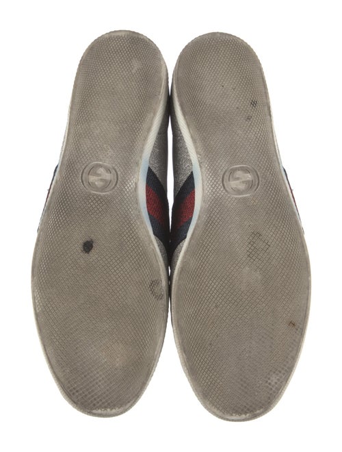 Gucci Sylvie Web Accent Glitter Sneakers