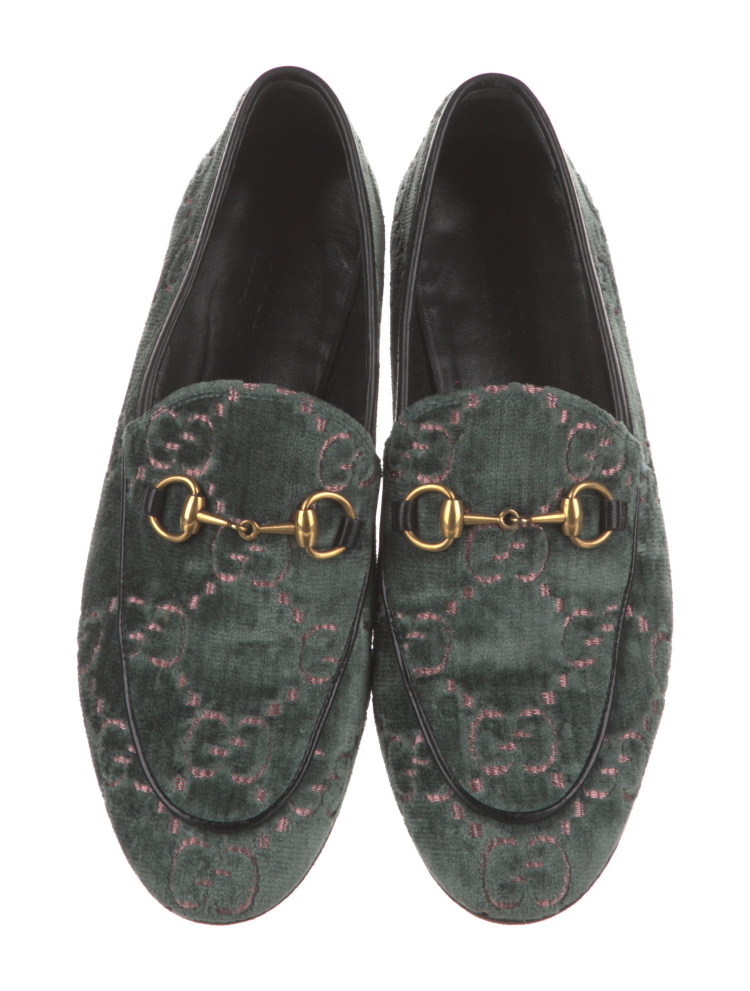 Gucci Jordaan GG Logo Loafers