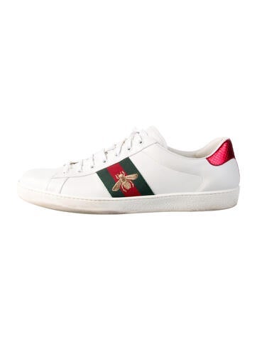 Gucci Sneakers Web Accent Leather 9.5